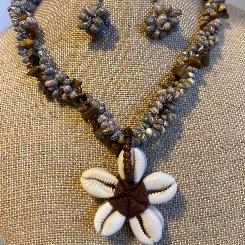 Necklace and matching earrings